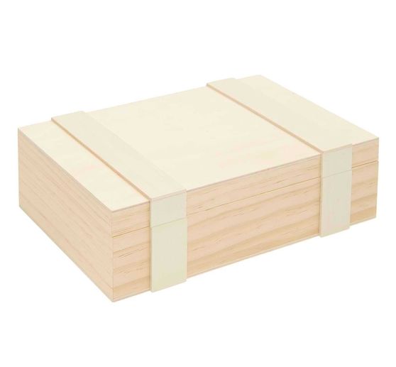 Houten kist / opbergkist met 6 vakken