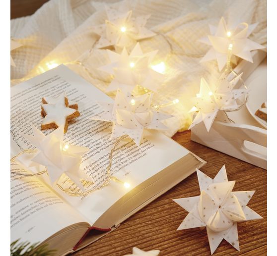 VBS Mini LED lichtketting, met timer, met knoopcellen