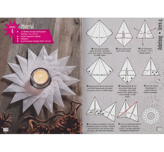 Boek "Winterliche Faltsterne"