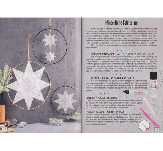 Boek "Winterliche Faltsterne"