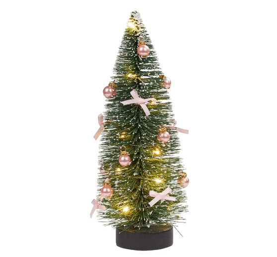 Miniature fir tree with LED lighting, 14 cm