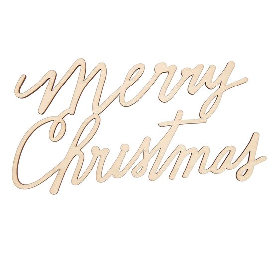 Wooden lettering "Merry Christmas"