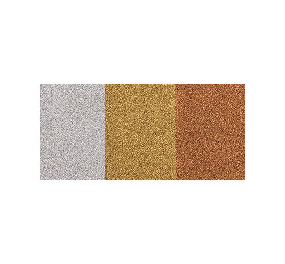 Stempelkussens Versacolor, 3 kleuren gesorteerd, goud