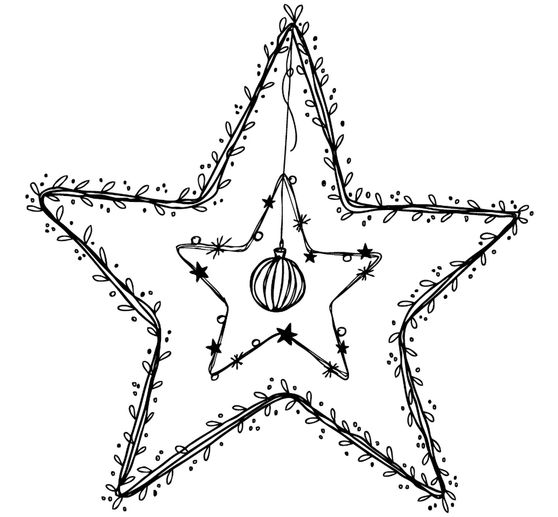 BUTTERER Stempel " Ster en sterretjes"