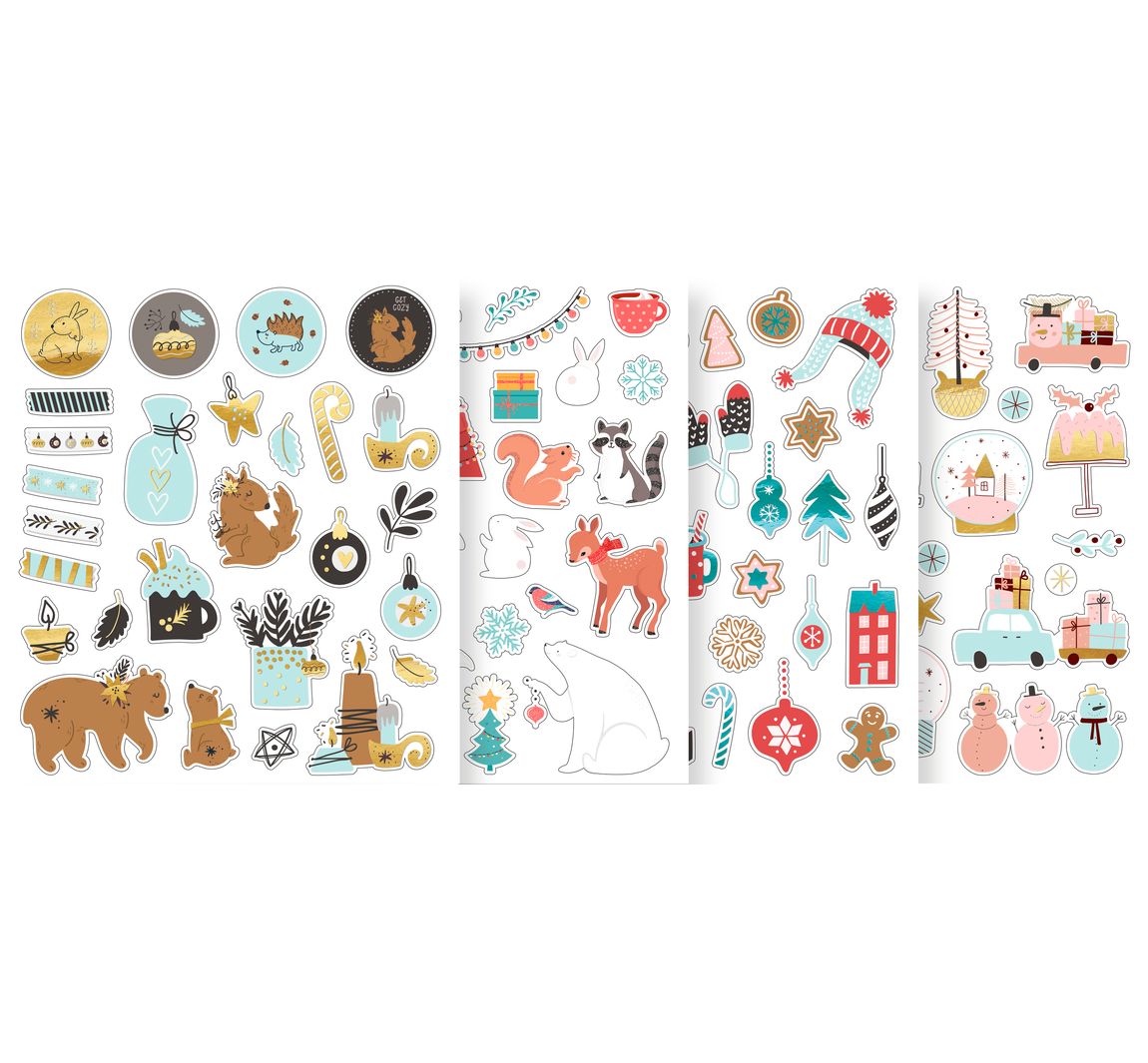Glitter Stickerset "Winter"