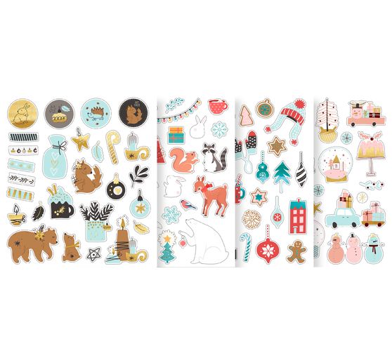 Glitter Stickerset "Winter"