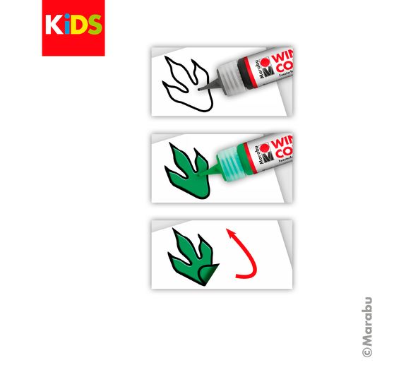 Marabu KiDS Window Color Set "Dinosaurus"