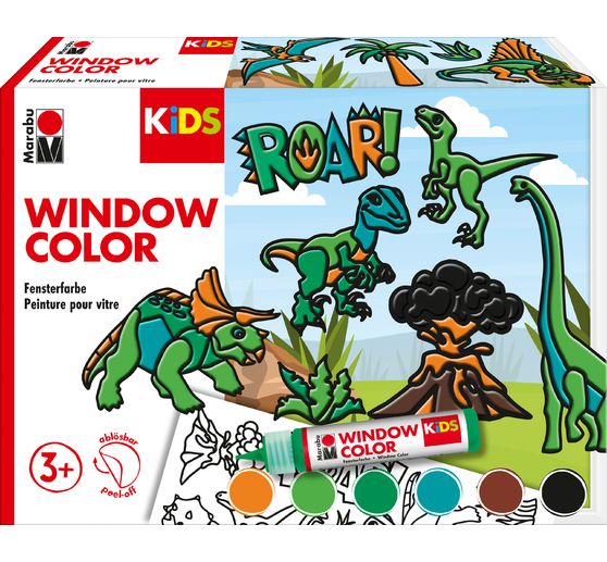 Marabu KiDS Window Color Set "Dinosaurus"
