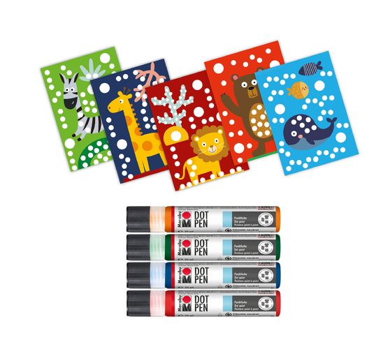 Marabu KiDS Dot Pen set "Animals"