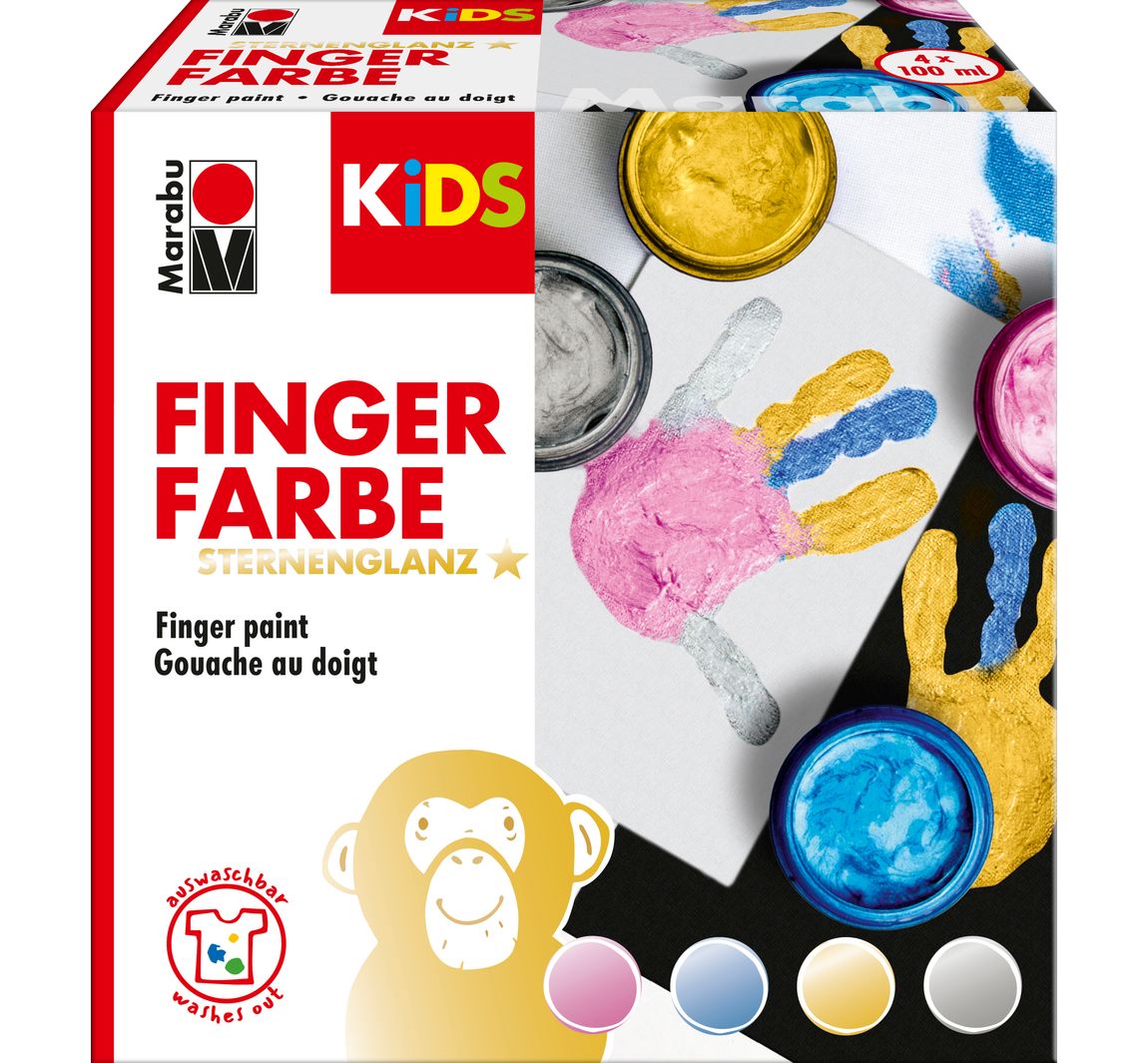 Marabu KiDS Vingerverf "STERNENGLANZ"