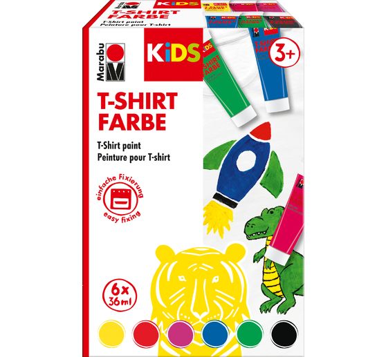 Marabu KiDS "T-Shirt paint", 6 x 36 ml