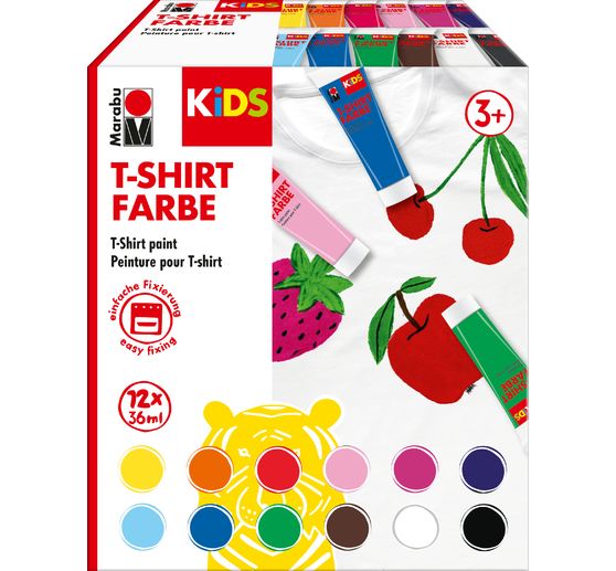 Marabu KiDS "T-shirtverf", 12 x 36 ml