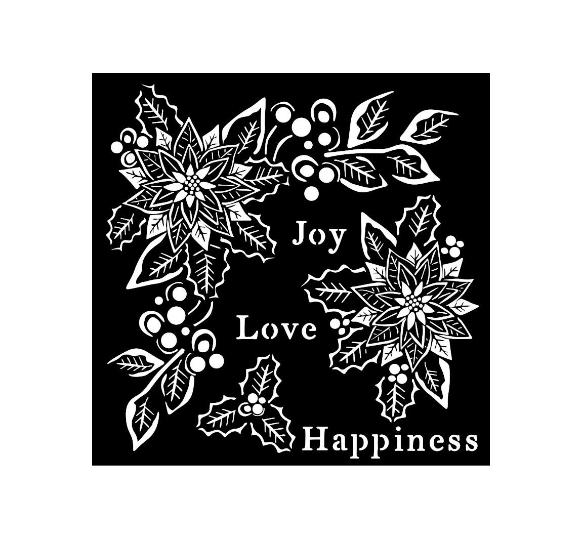 Sjabloon "Joy, Love, Happiness"