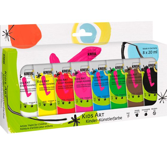 KREUL Kids Art Kinder kunstenaarverf, 8 x 20 ml