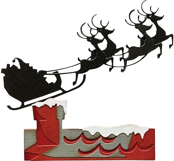 Sizzix Thinlits Ponssjabloon "Reindeer Sleigh by Tim Holtz"