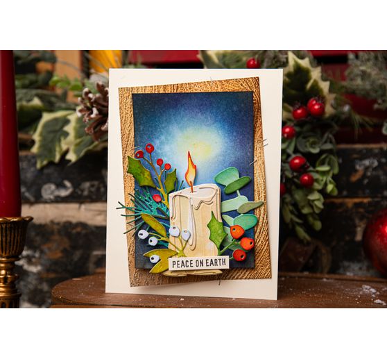 Sizzix 3D Embossing sjabloon "Woodgrain byTim Holtz"