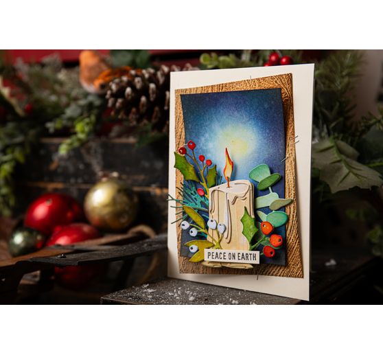 Sizzix 3D Embossing sjabloon "Woodgrain byTim Holtz"