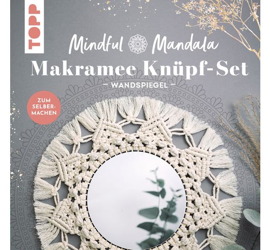 Mindful Mandala - Macramé knoopset "Wandspiegel"