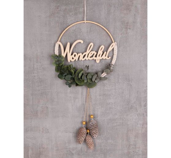 Houten letters "Magic-Love-Wonderful", set van 3