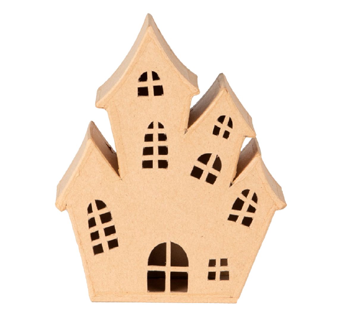 Kartonnen huis opent "Crazy Castle"