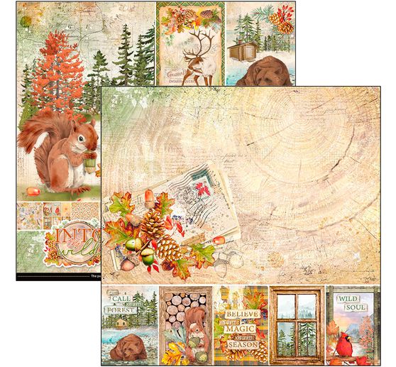 Scrapbook papier "Into the Wild"