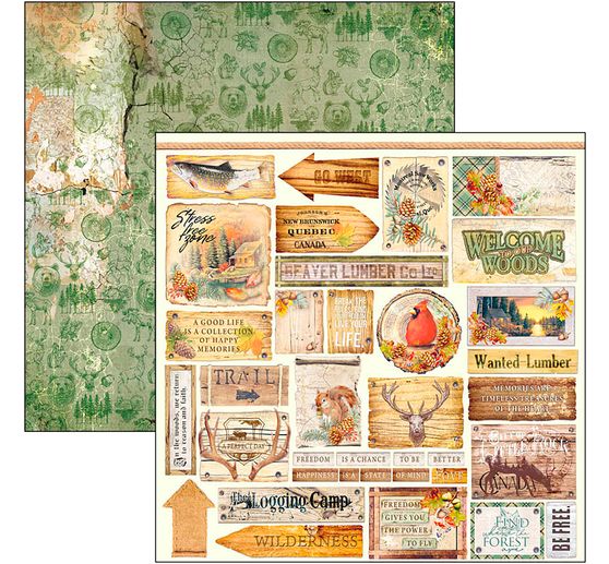 Scrapbook papier "Into the Wild"