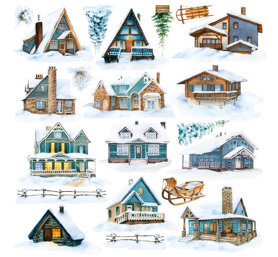 Vellum papier "Winter Journey"