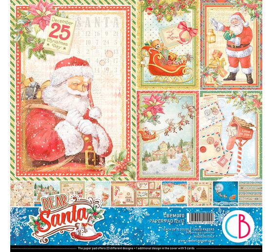 Scrapbook papier "Dear Santa"