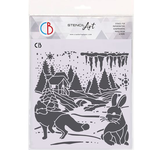 Stencil "Nordic landscape"