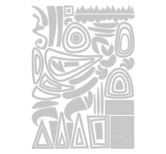 Sizzix Thinlits ponssjabloon "Infinite Doodles #1"