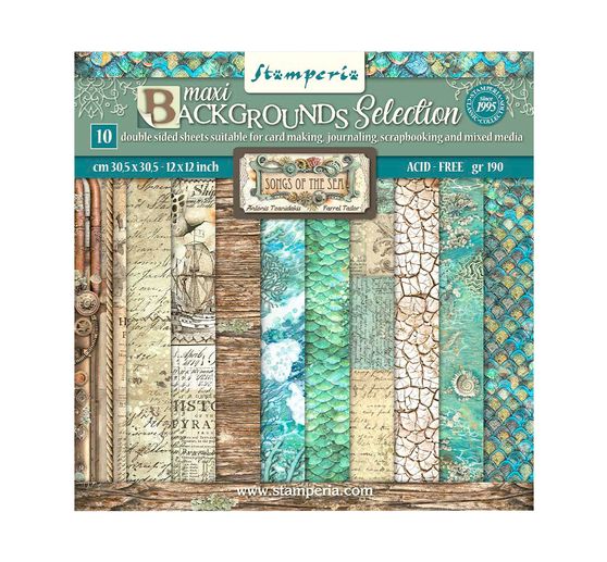 Scrapbook block "Songs of the Sea - Backgrounds"