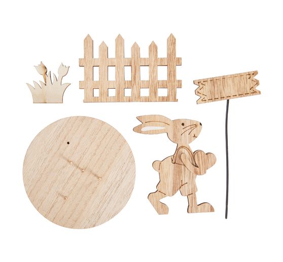VBS Wooden building kit "Rabbit with shield"