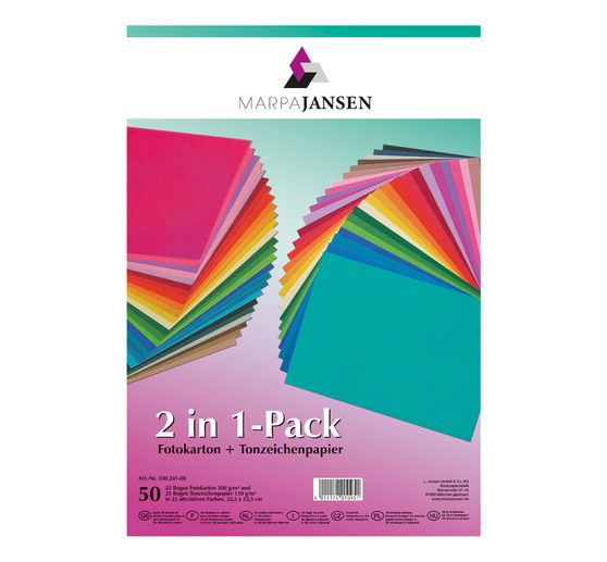 Assortment coloured paper & photo cardboard