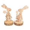 VBS Houten bouwpakket op boomschorsschijf "Bunny Bugs en Bea"