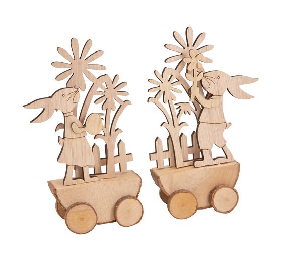 VBS Wooden building kit "Racing Easter bunnies"