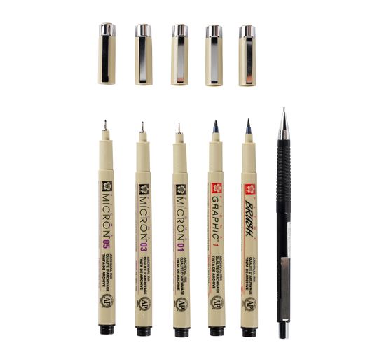 Sakura Pigma Micron "Manga Collection", set van 6