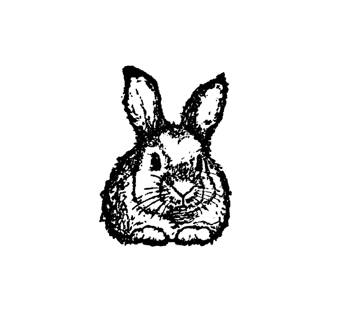 Houten stempel "Konijntje"