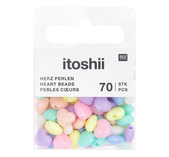 itoshii Kralen set "Harten pastel"