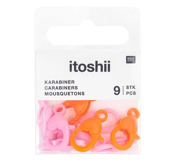 itoshii Karabiner sieraden set "Pink mix"