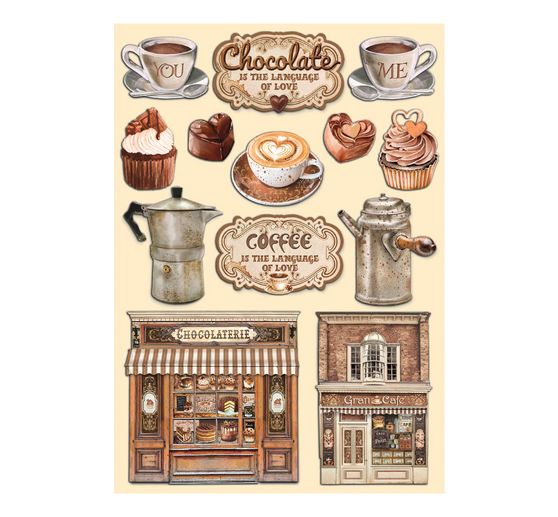 Lasercut motieven "Coffee and Chocolate"
