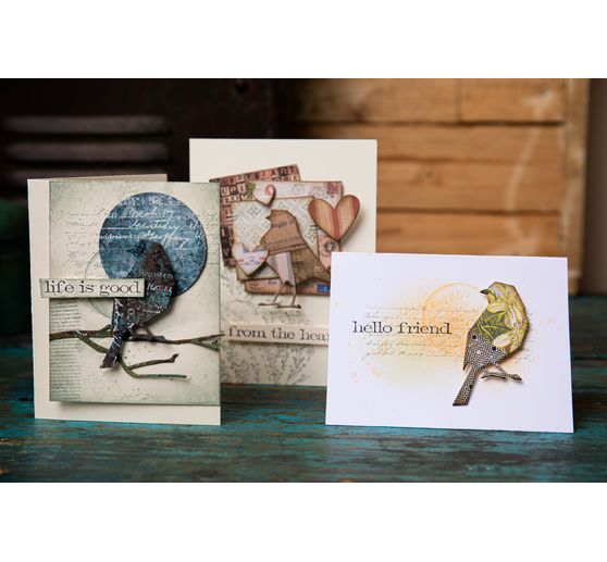 Sizzix Thinlits Punching template "Lovebirds by Tim Holtz"