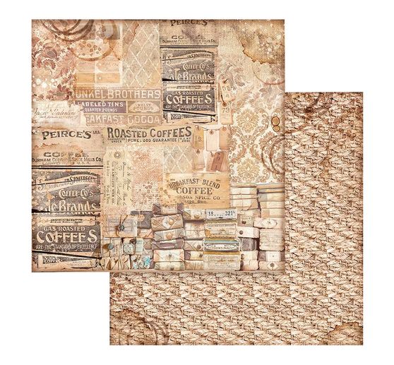 Scrapbook blok "Coffee and Chocolate - Backgrounds"