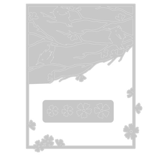 Sizzix Thinlits Ponssjabloon "Woodland Cardfront"
