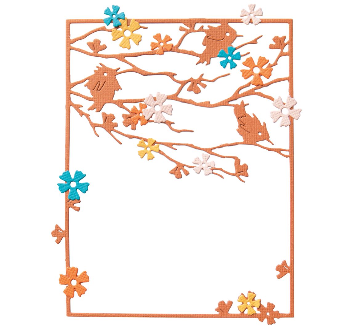 Sizzix Thinlits Ponssjabloon "Woodland Cardfront"