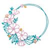 Sizzix Thinlits Punching template "Floral Round"