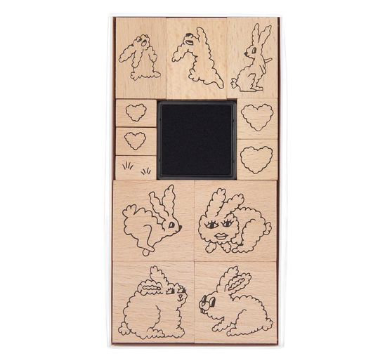 XL Stempel set "Futschikato konijnen"