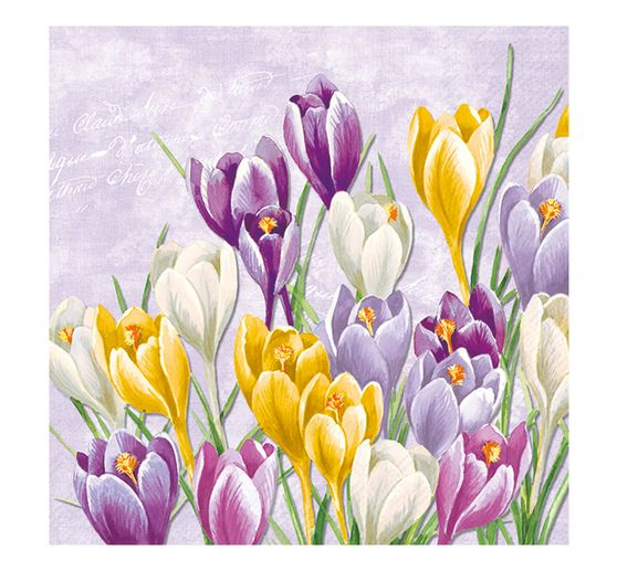 Napkin "Blooming crocus"