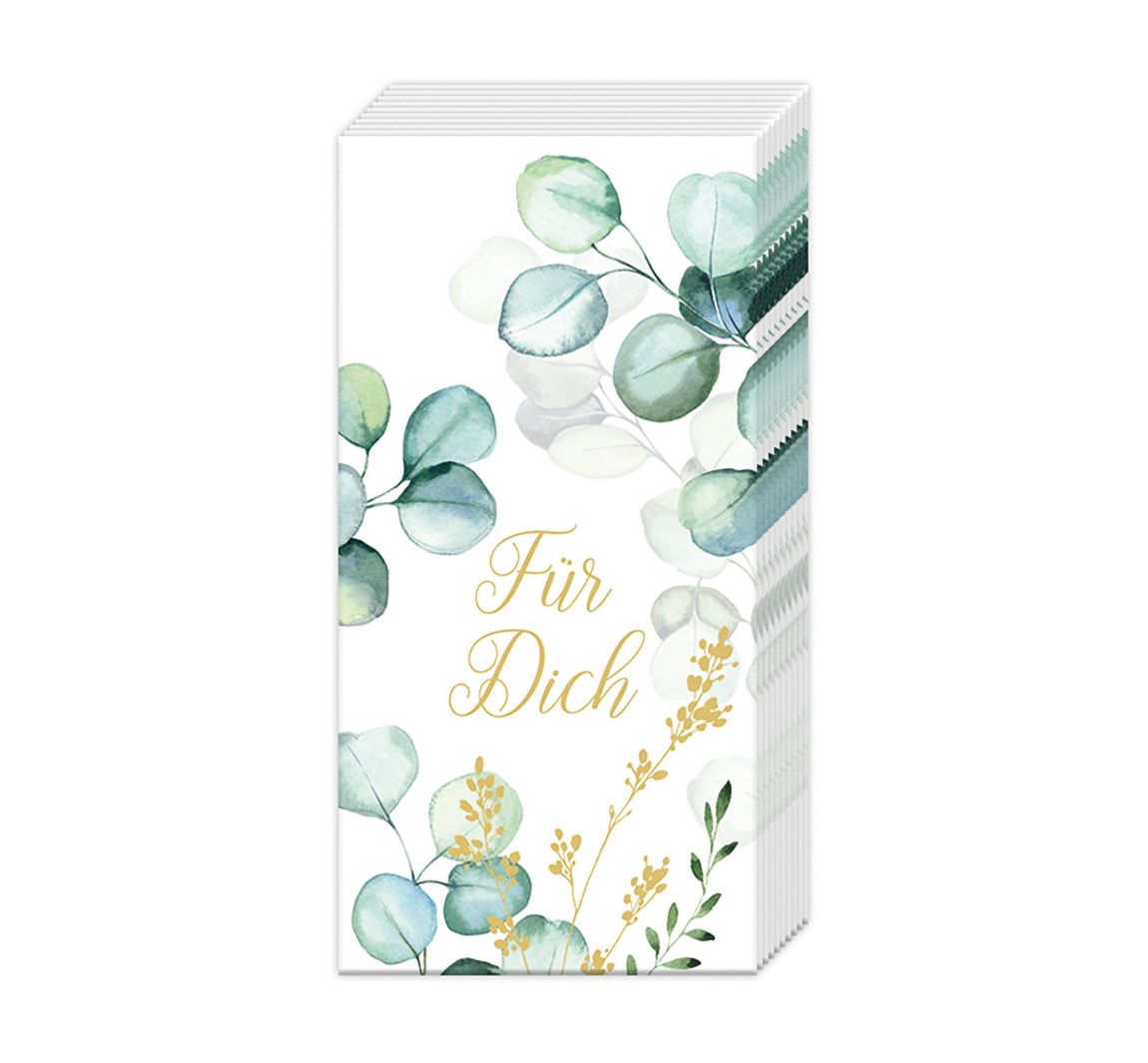 Papieren zakdoeken "Für Dich"