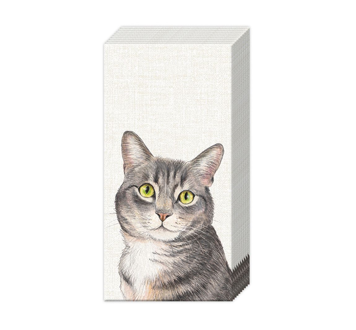 Papieren zakdoeken "Cat"
