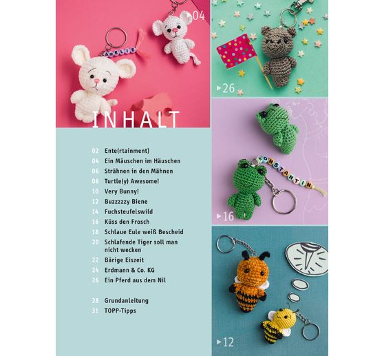 Creatieve set "Supersüße Häkelminis. Anleitungsbuch mit Material zum Sofort-Loslegen"